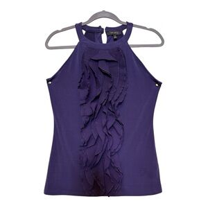 The Limited Ruffled Purple top